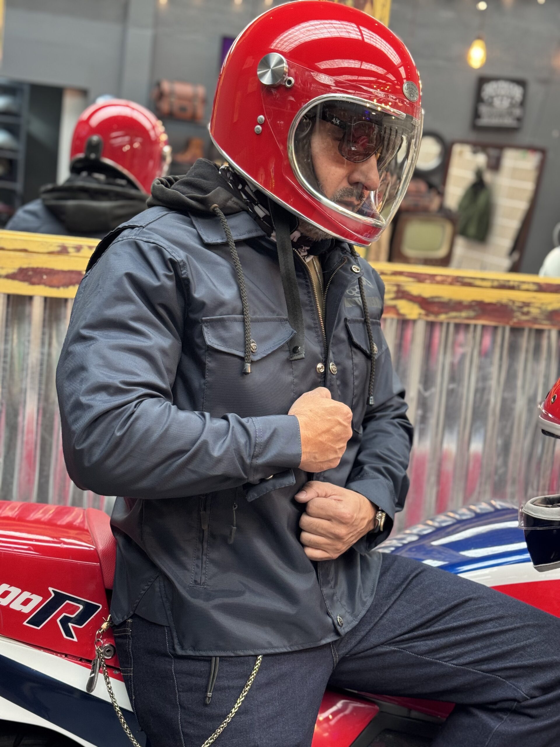 Chaqueta Ruta 72 - Navy - con protecciones