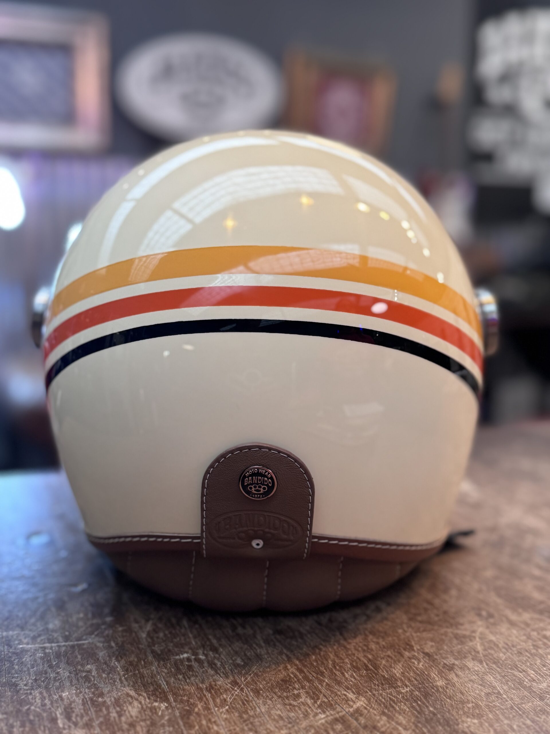 Casco Coyote - líneas 70s + visor plano abatible - Image 2